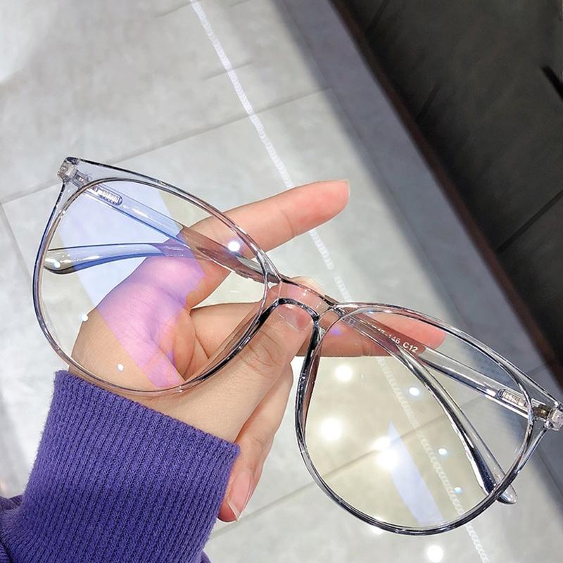 

Round Frame Glasses Women Retro Eyeglasse Frames Blue Light Okulary Clear Lens Eyewear Gafas De Marca Fashion Sunglasses