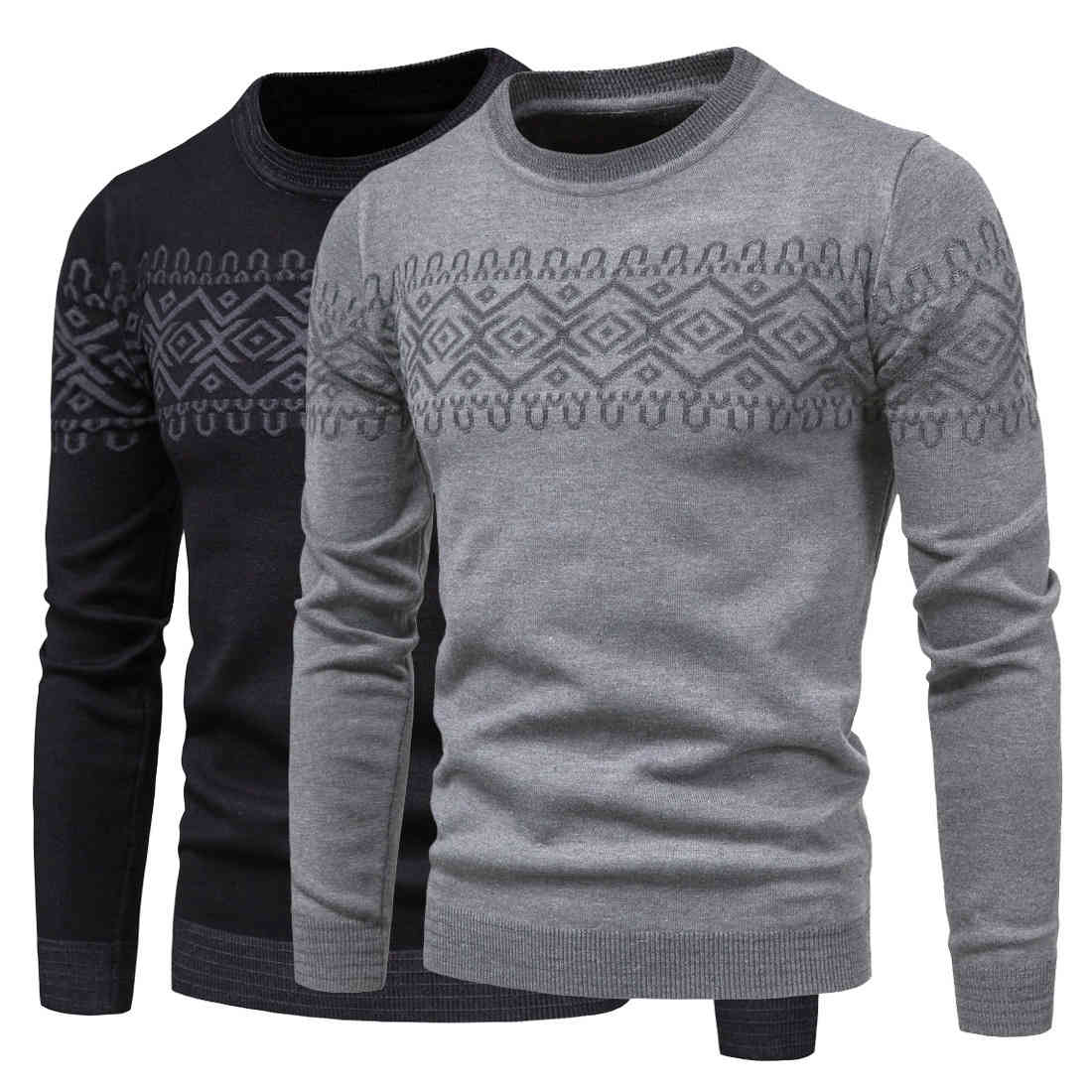 

sweater knit autumn men's t shirt round neck long sleeve fashion bottom coat ym046, White;black