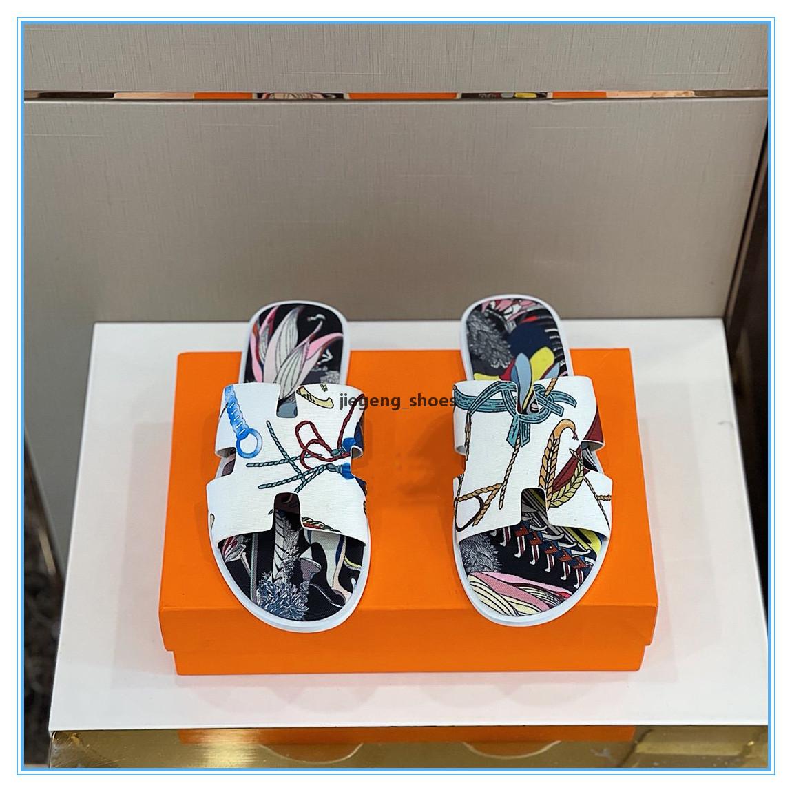 

Slipper men sandals slides waterfront true leather sandal men best quality mens shoes 39-45 with orange box and dust bag, As picture 6