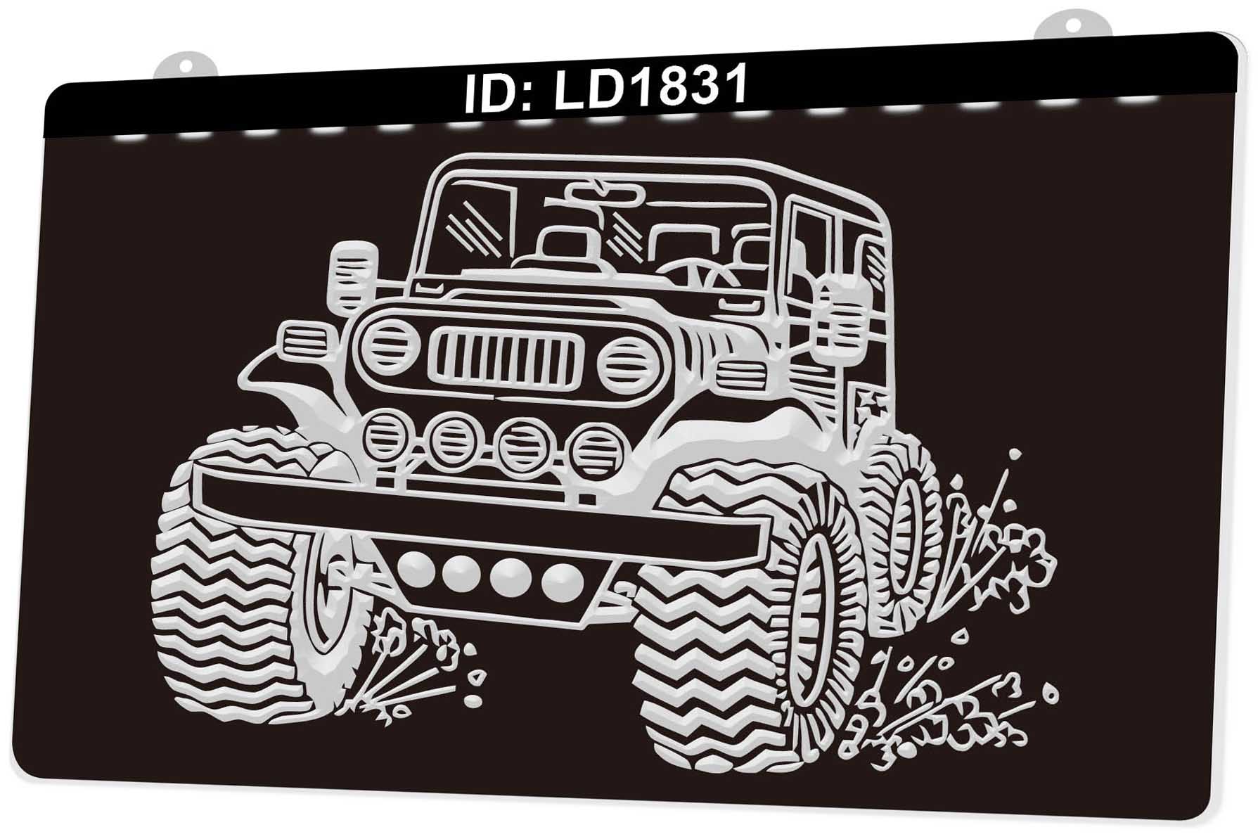 

LD1831 Car 3D Engraving LED Light Sign Wholesale Retail