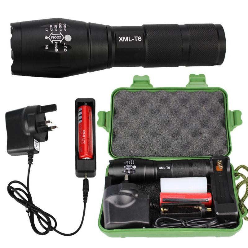 

Tactical T6 Zoomable LED Rechargeable Adjustable Torch Lamp Outdoor Travel Adventure Lighting #4A16 Flashlights Torches