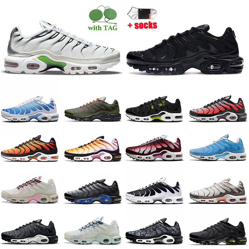 

Wholesale 2022 Plus Tn Running Shoes Mens Women Tns Metallic Gold Shattered Ice Black White Sherbert Neon Green Sky Blue Outdoor OG Tuned Sn