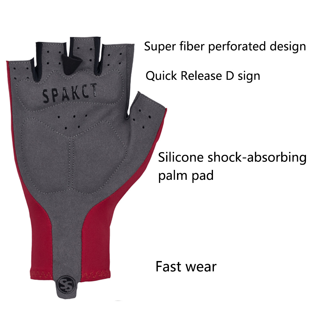 

SPAKCT Cycling Half Finger Gloves Anti-Slip Bicycle Mittens Racing Road Bike Glove MTB Biciclet Guantes Ciclismog