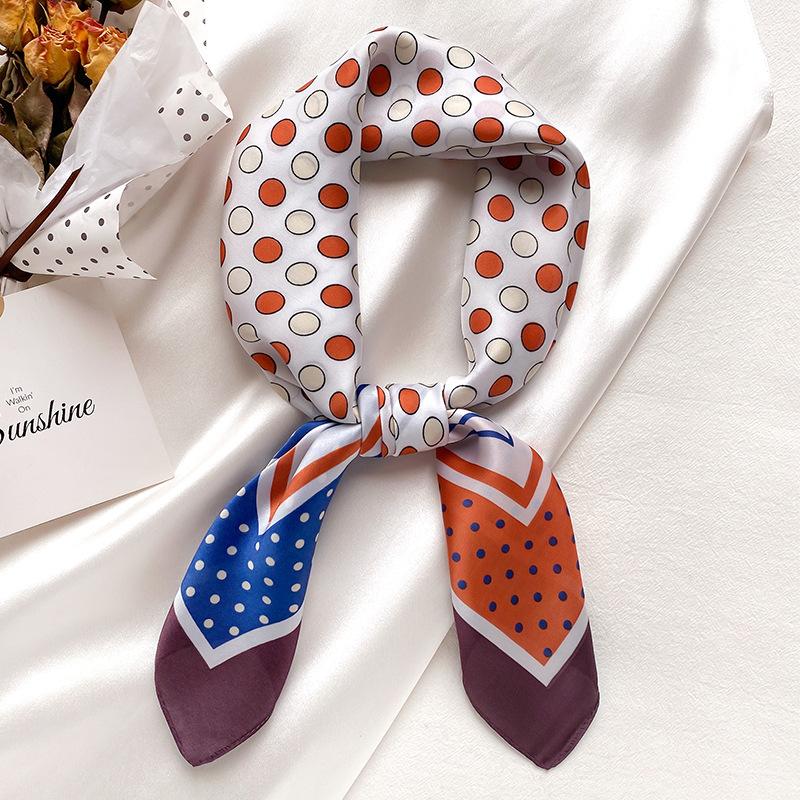 

Scarves Women's Luxury Silk Satin Headscarf Printed Square 70*70cm Shawl Scarf For Headband