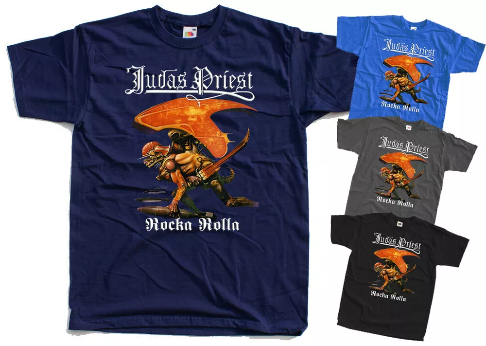 

Rocka Rolla Vinyl SHIRT black blue Judas all sizes  to 5XL, Mainly pictures