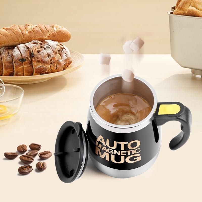 

Mugs 400ML Mug Automatic Electric Lazy Self Stirring Coffee Milk Mixing Tea Smart Stainless Steel Mix Cup