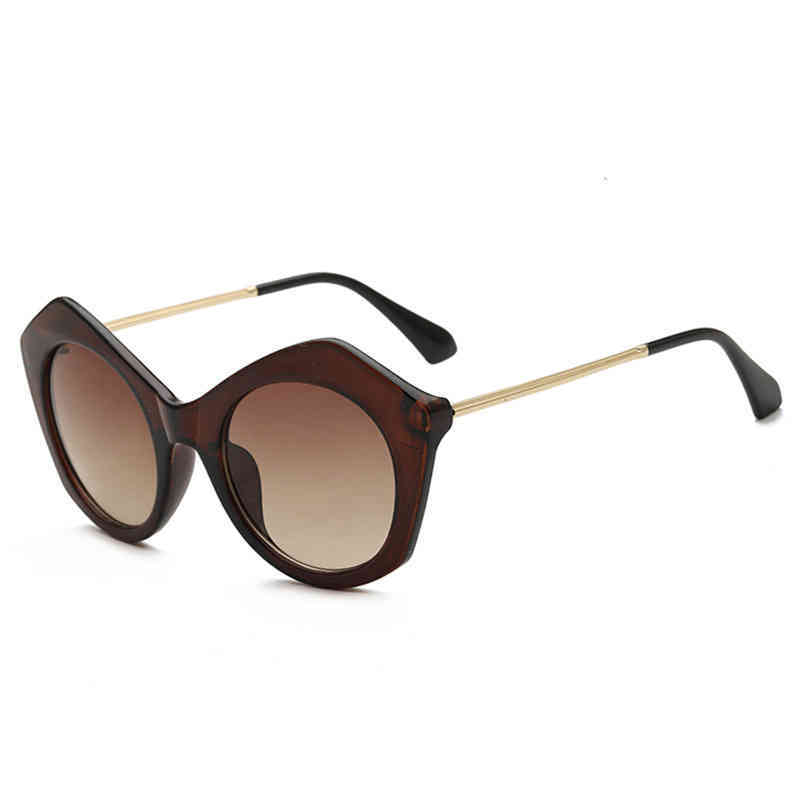 

Women Retro Polygonal Sunglass Women Transparent Triangle Vintage Digner Trend SunglassR5YX