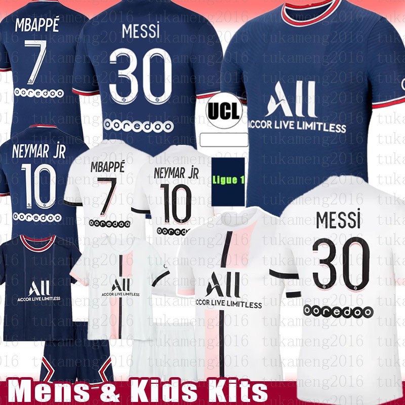 

MESSI Soccer jersey 30 MBAPPE PSGParisSaintGermainMen SERGIO RAMOS HAKIMI Maillots football shirt MARQUINHOS Mens Women kids kit maillot de foot, Patch+women(bali)