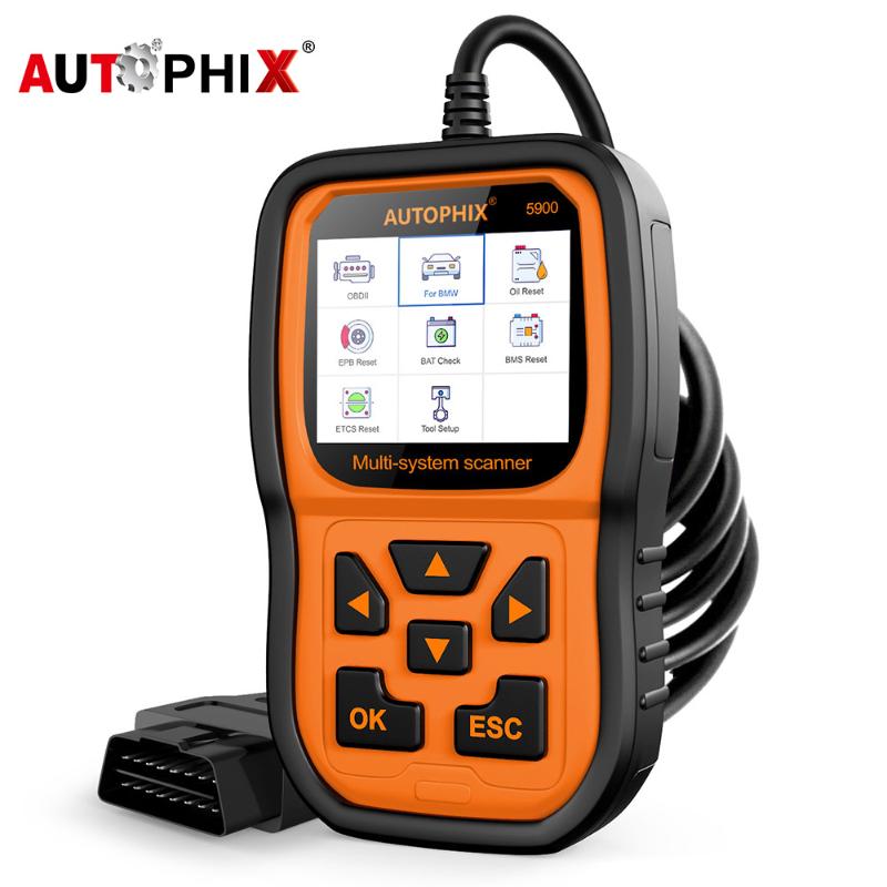 

Code Readers & Scan Tools Autophix 5900 Professional Obd 2 Car Diagnostic Tool EPB ETC BMS Reset Multilingual Reader Obd2 Automotive Scanner