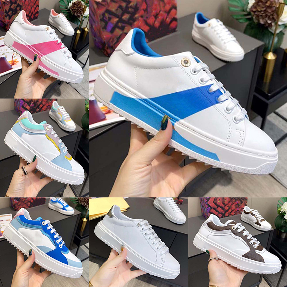 

Arrivals Fashion High Quality shoes real leather Women Handmade Multi color Gradient Technical sneakers woman famous By shoe02 01, #20