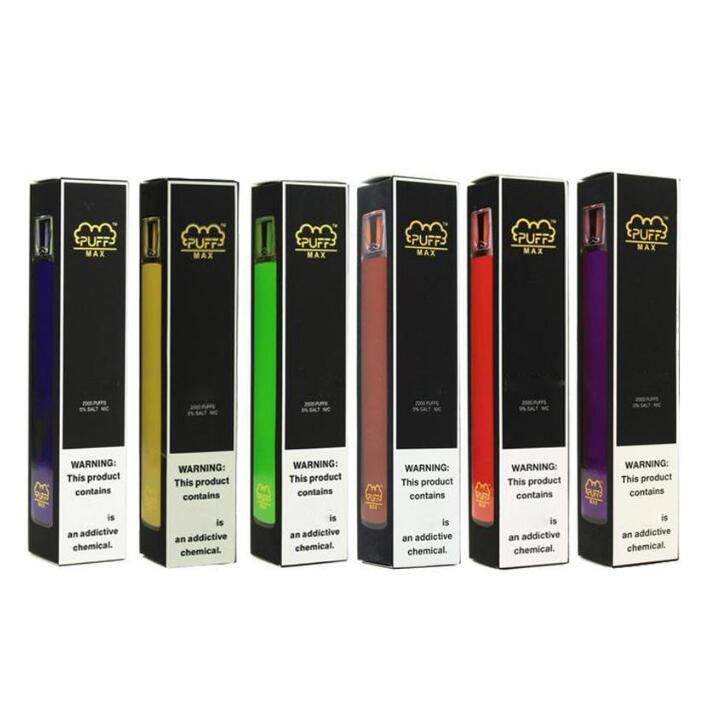 

puff max cigarettes 2000 puffs disposableS vape PuffMax 8.5 ml MK capacity 1200 mah support OEM Disposable E-cigarettes GT