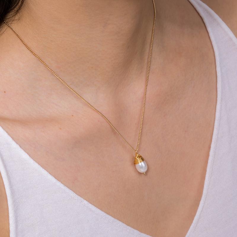 

Chains Natural Baroque Pearl Pendant Women Gold-Color Romantic Party Wedding Wrap Luxury Girl Necklace