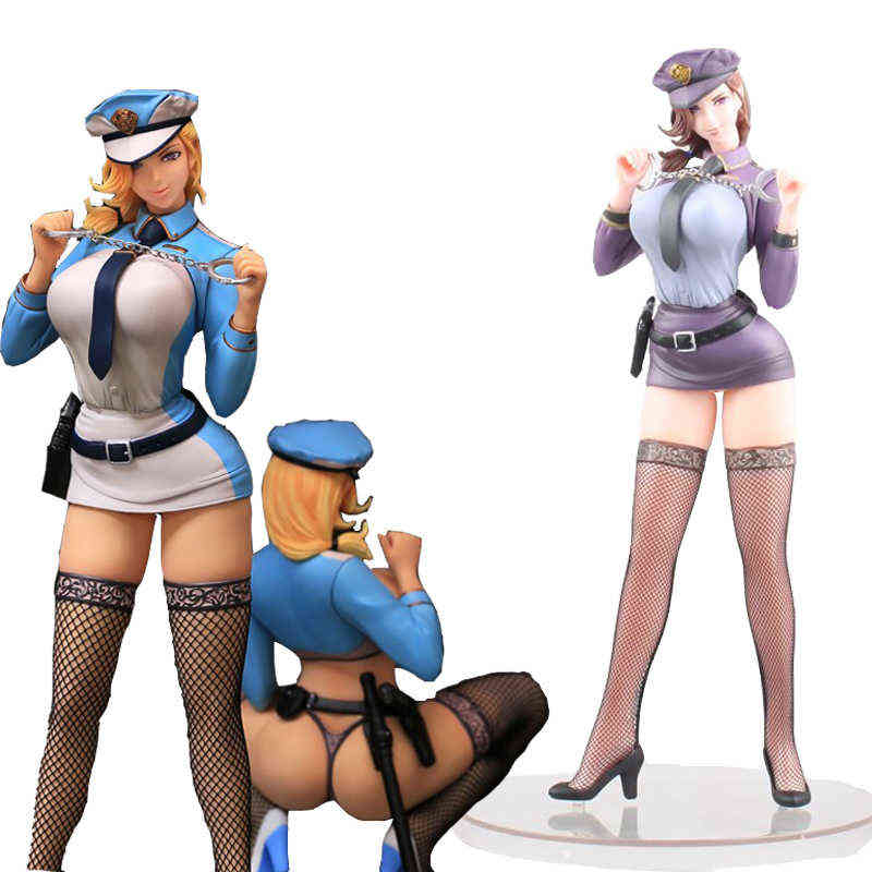 

Nasty S Police Woman 2 style Sexy Japan Anime Akiko Designed By Oda Non PVC Action Figure toy Game Statue Collectible Model Doll H1105, Sit no retail box