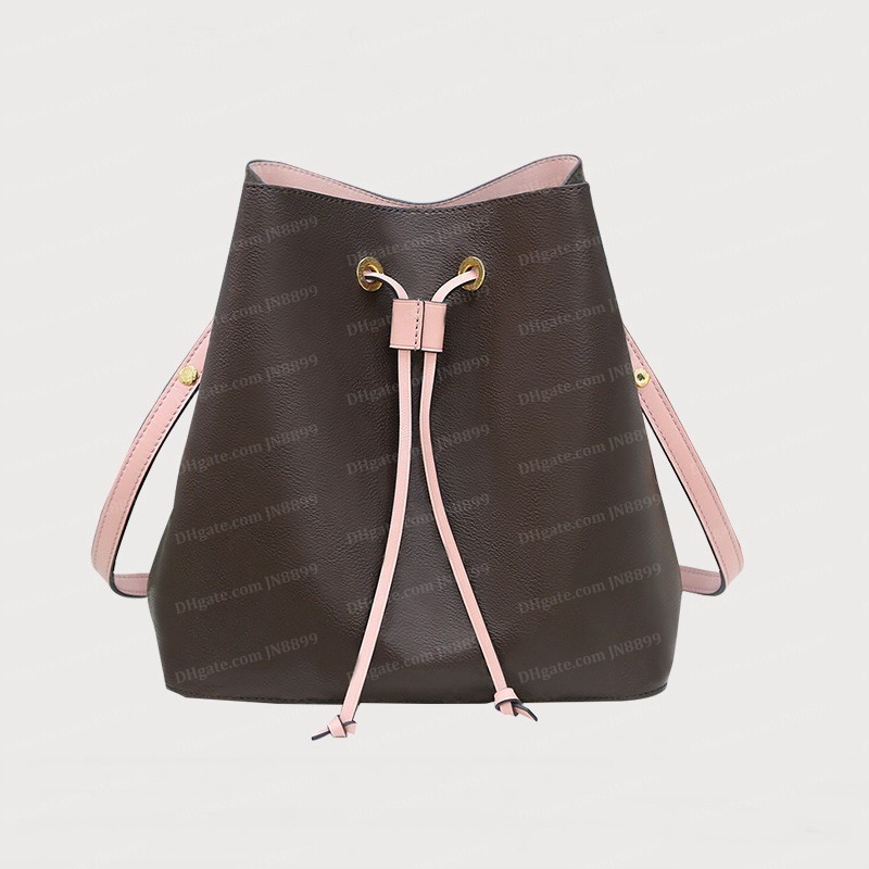 

Designers Handbags Drawstring Bucket Messenger Bag Women Old Flower Leather Cross Body Shoulder Bags Fashion Purses Luxurys Famous Handbag Wallet Tote Purse, Brown flower/brown