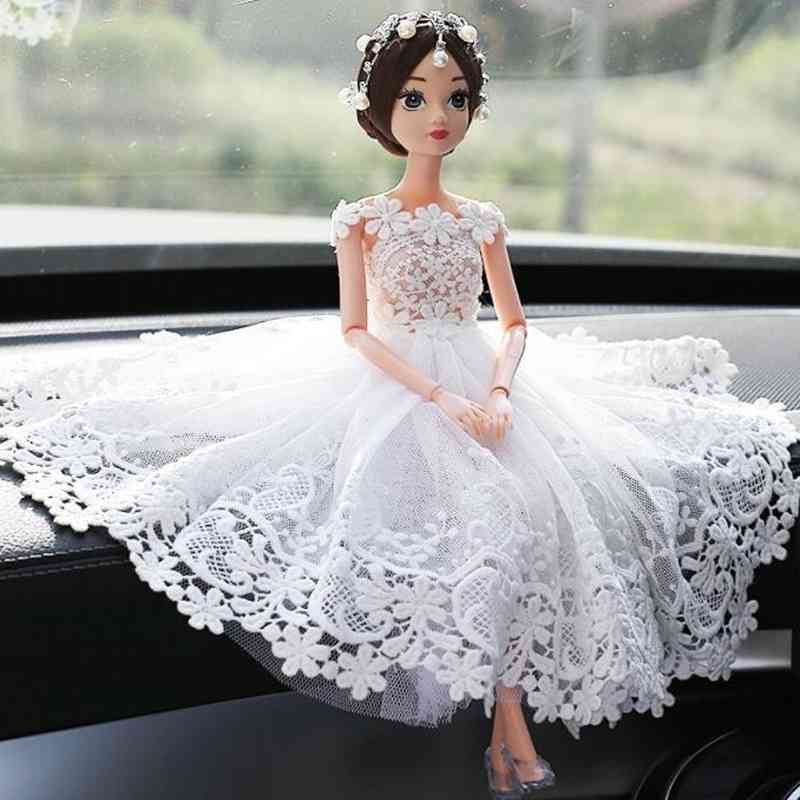 

Cute Lace Wedding Doll New Products Diamond For Goods Car Interior Accessories Decoration Women
