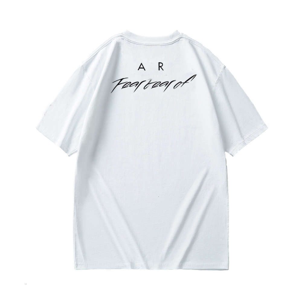 

men t-shirt Feel of God fog co branded and women casual crew neck air Short Sleeve Tee fashion, White;black