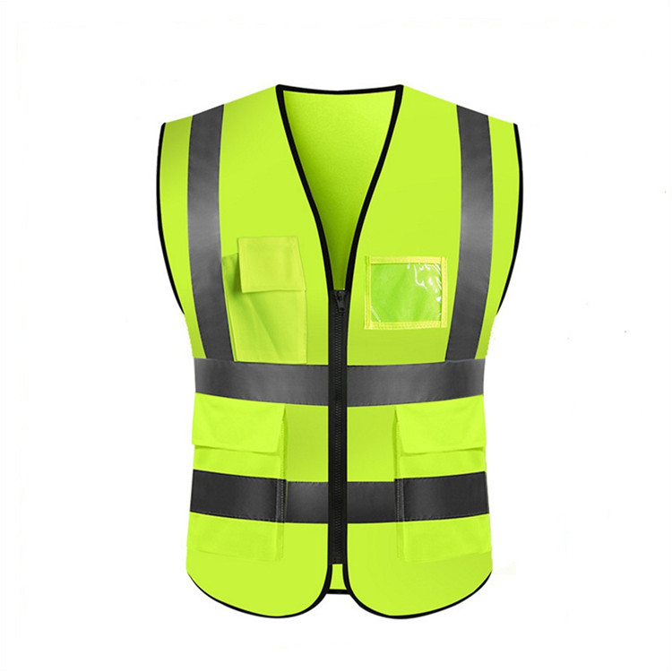

reflective vest safety protective clothing high visibility reflector construction engineering traffic warning green fluorescent jacket for cycling motorcycle