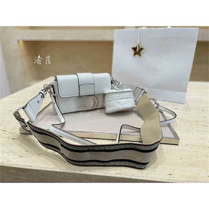 Women Luxurys Designers Bags 2021 Shop Purchase Patent Leather Mini box 2-piece set Montaigne hig Designer Handbag Handbags Totes Crossbody Bag