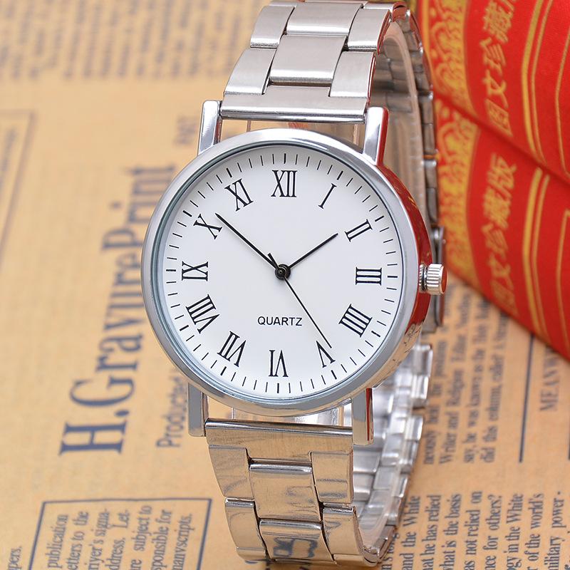

Wristwatches Casual Men's Three Eyes Steel Band Quartz Watches Jewelry Accessories, 01