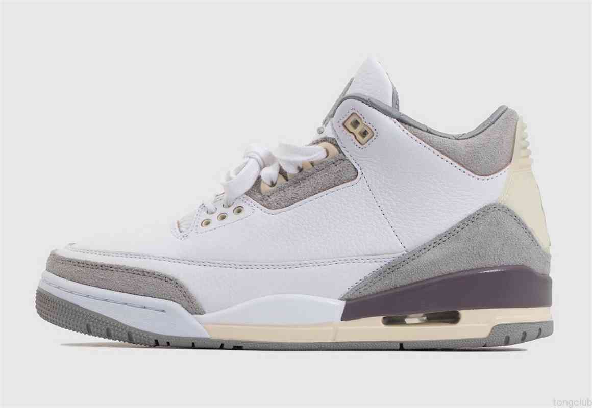

Shoes Authentic 3 A Ma Maniere 3s Men Basketball White Medium Grey-Violet Ore-White DH3434-110 Retro Sport Sneakers Size 7-13