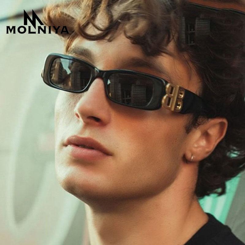 

Vintage Black Square Sunglasses Women Small Rectangle Sun Glasses Female Gradient Clear Mirror
