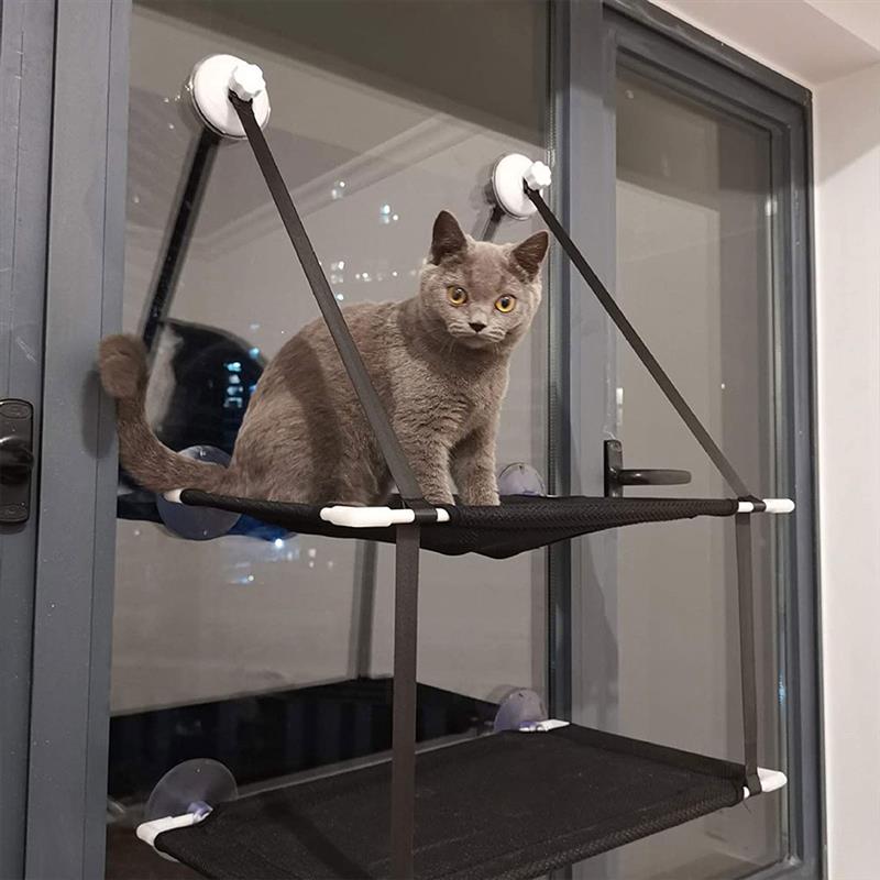 

Breathabe Cat Hammock Window Sunny Seat For Pet Waterproof Fabric Cat Bed Doube ayers Wa Hanging Cat Bed