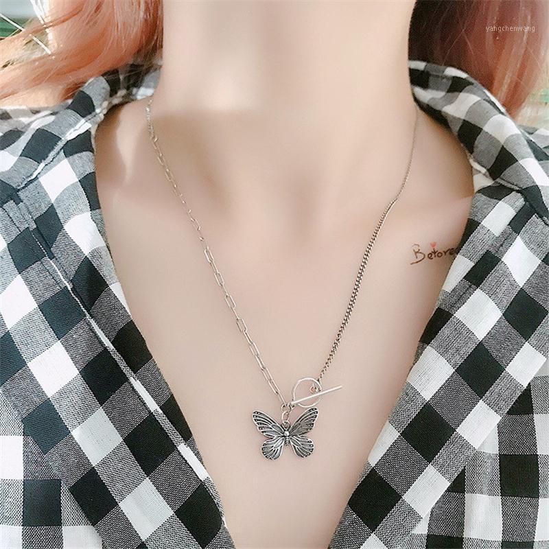 

Butterfly Necklace Fashion Choker Women Chains Hip Hop Pendant Jewelry