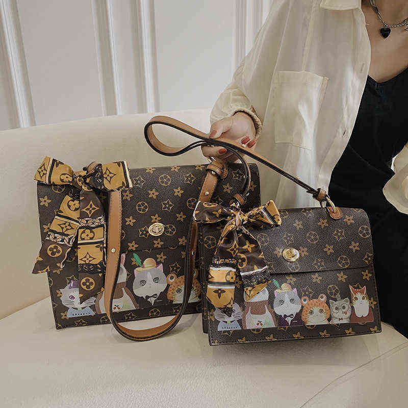 

Underarm bag women's 2021 old flower single shoulder diagonal bag fashion large capacity Buet Tote Bag