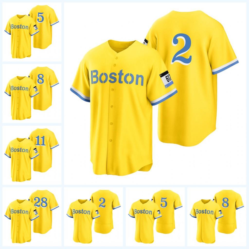 

Xander Bogaerts 2021 City Connect Jersey Red J.D. Martinez Alex Verdugo Sox Enrique Hernandez Hunter Renfroe Rafael Devers Kevin Plawecki, Men flex base