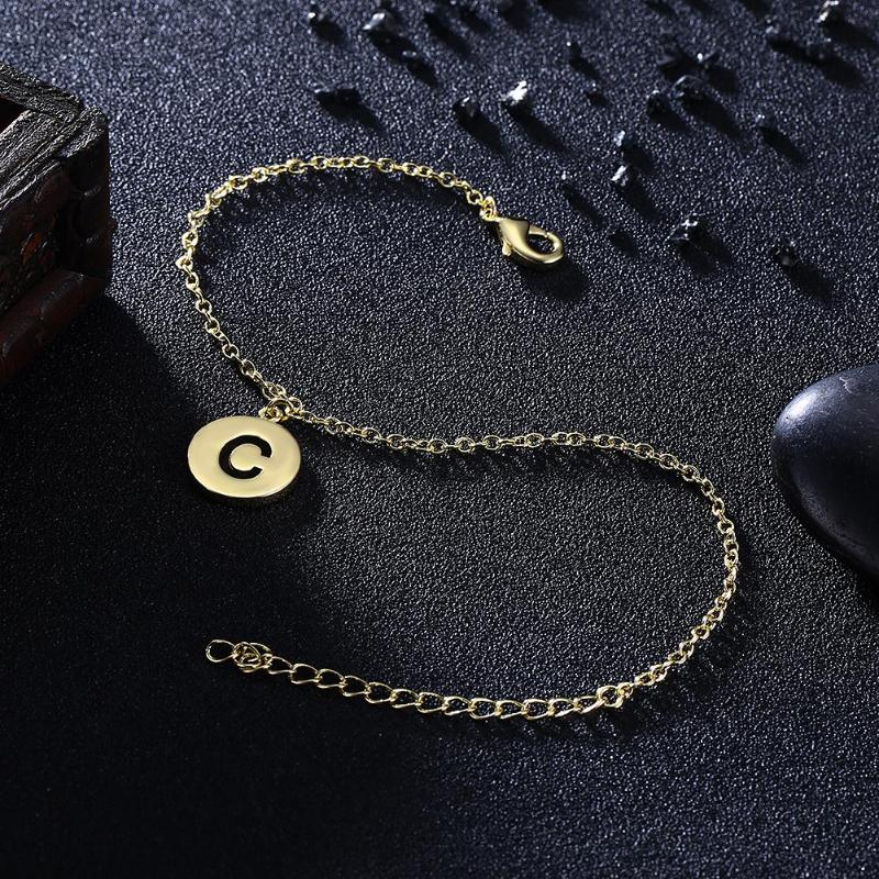 

Link For Women Gold-Color Fashion Gift Round C Letters Pendant Jewellery Girls Jewelry 2022Link Chain