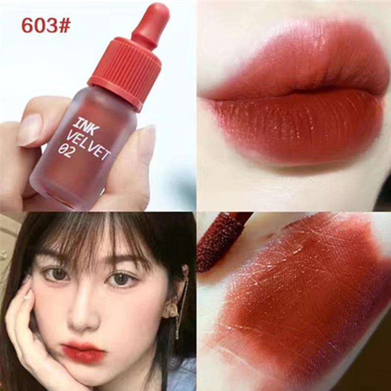 

Lip Gloss 2021 6 Color Matte Dyeing Moisturizer Liquid Lipstick Waterproof Long Lasting Red Tint Korean Makeup Cosmetic, 601