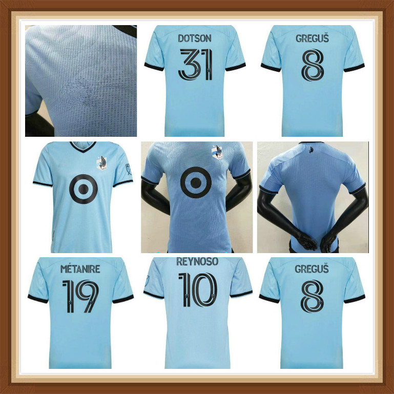 

21 22 Minnesota UnitedFC soccer jerseys Player Version REYNOSO GREGUS DOTSON METANIRE LOD AMARILLA football shirts ABILA HAYES HANSEN DIBASS, Black;yellow