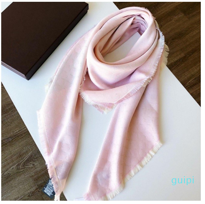 

2021 G. Scarf For Men and Women Oversized Classic Check Shawls Scarves Designer luxury Gold silver thread plaid g Shawl size 140*140, Blue;gray
