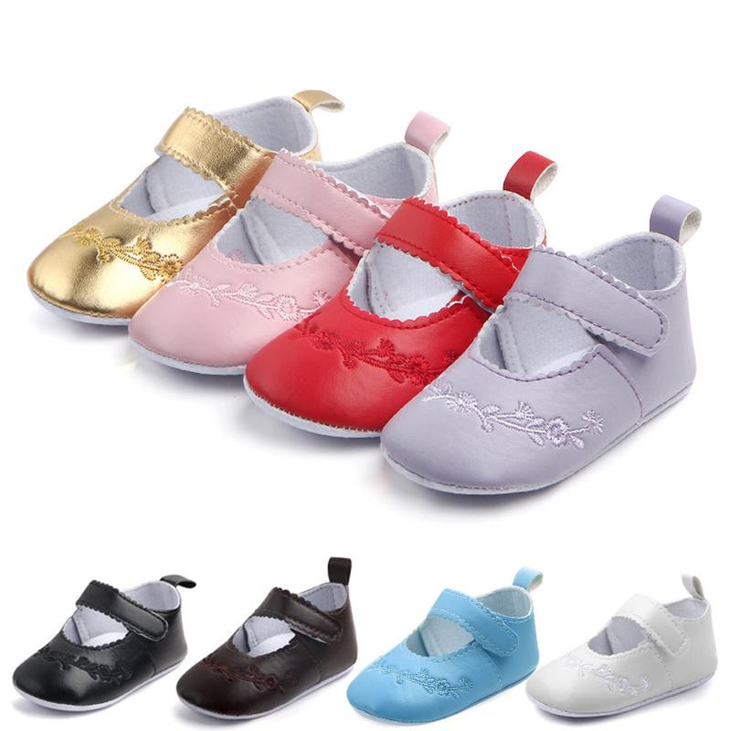 

First Walkers Born Baby Shoes Fashion Sneaker Girls Stitchwork Anti-slip Single Bebek Ayakkabi Kids, Pink