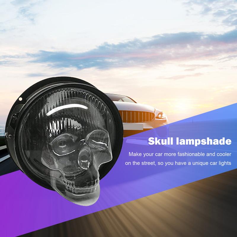 

Lamp Covers & Shades Skull Headlight Anti Collision Shell Truck Auto Universal Decoration Lantern Waterproof Protector Sets