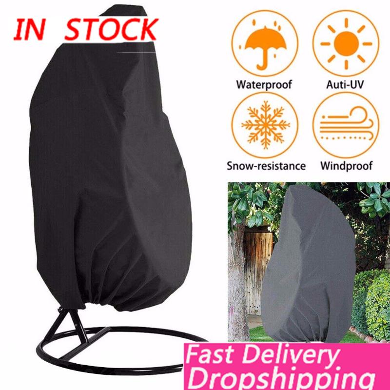 

Outdoor Hanging Swing Waterproof Chair Cover Garden Patio Rattan Eggseat Protect Rain Dustproof Woven Polyester Convenient Covers
