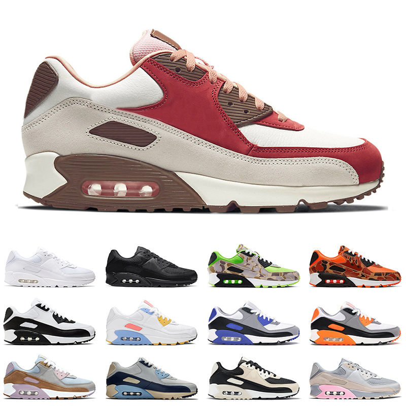 

men women Sail Running Shoes Desert Camo Light Bone Triple Black White Red Infrared Photon Dust mens trainer, #13 triple white