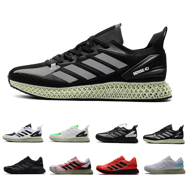 

4D Run 1.0 Mens ZX 4000 Futurecraft Running Shoes Mesh Solar Red OG Miami Sense Trainers Men ZX4000 Carbon Sports Sneakers 40-45, 40-45 carbon grey