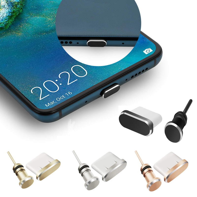 

Type C Phone Charging Port 3.5mm Earphone Jack Sim Card USB Dust Plug For Samsung S10 S9 S8 Note 8 9 Huawei P10 P20 P30 Pro