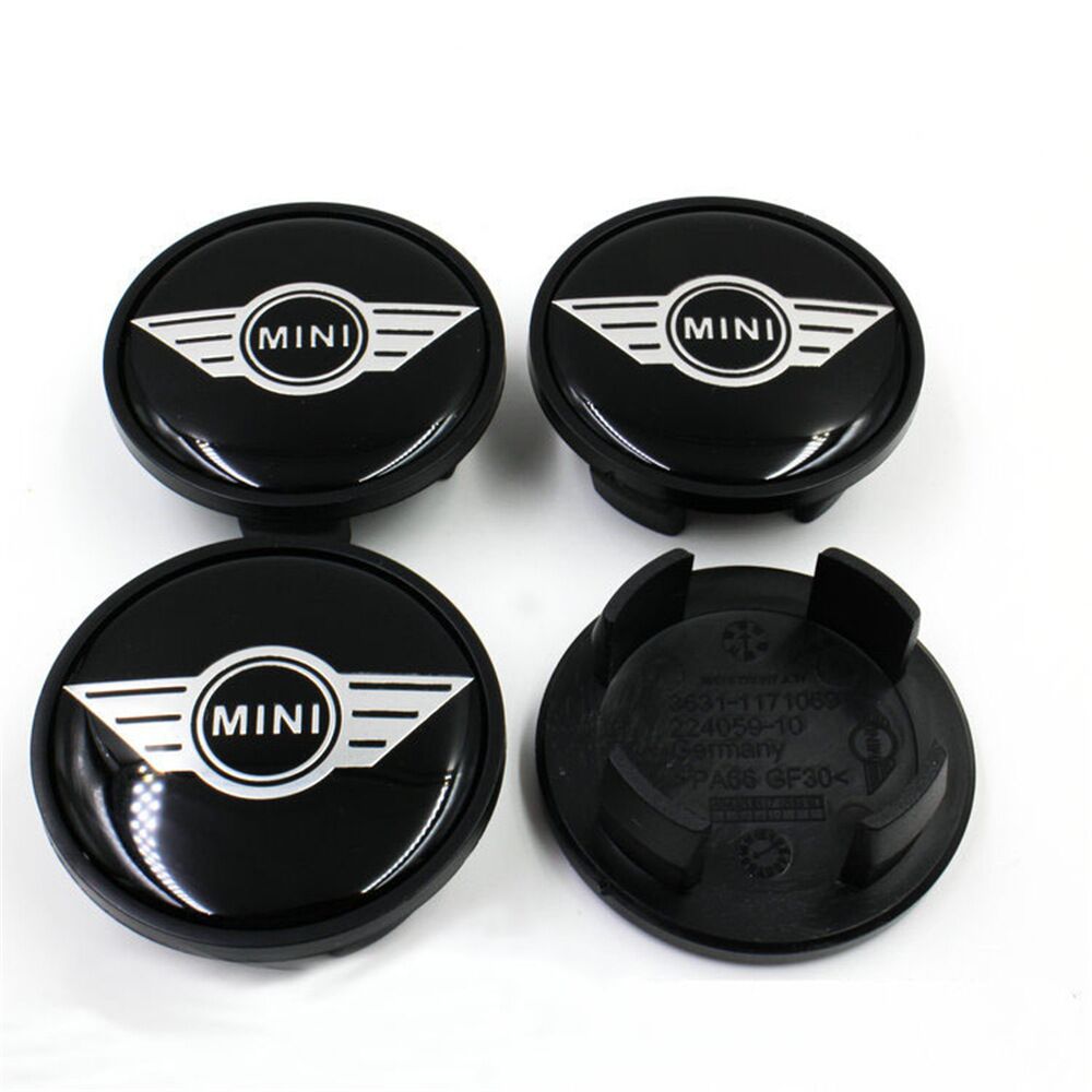 

ABS Black Car Emblem For MINI COOPER Wings Wheel Center Hub Cap Cover Fits Most Wheels Dust-proof Badge 36311171069