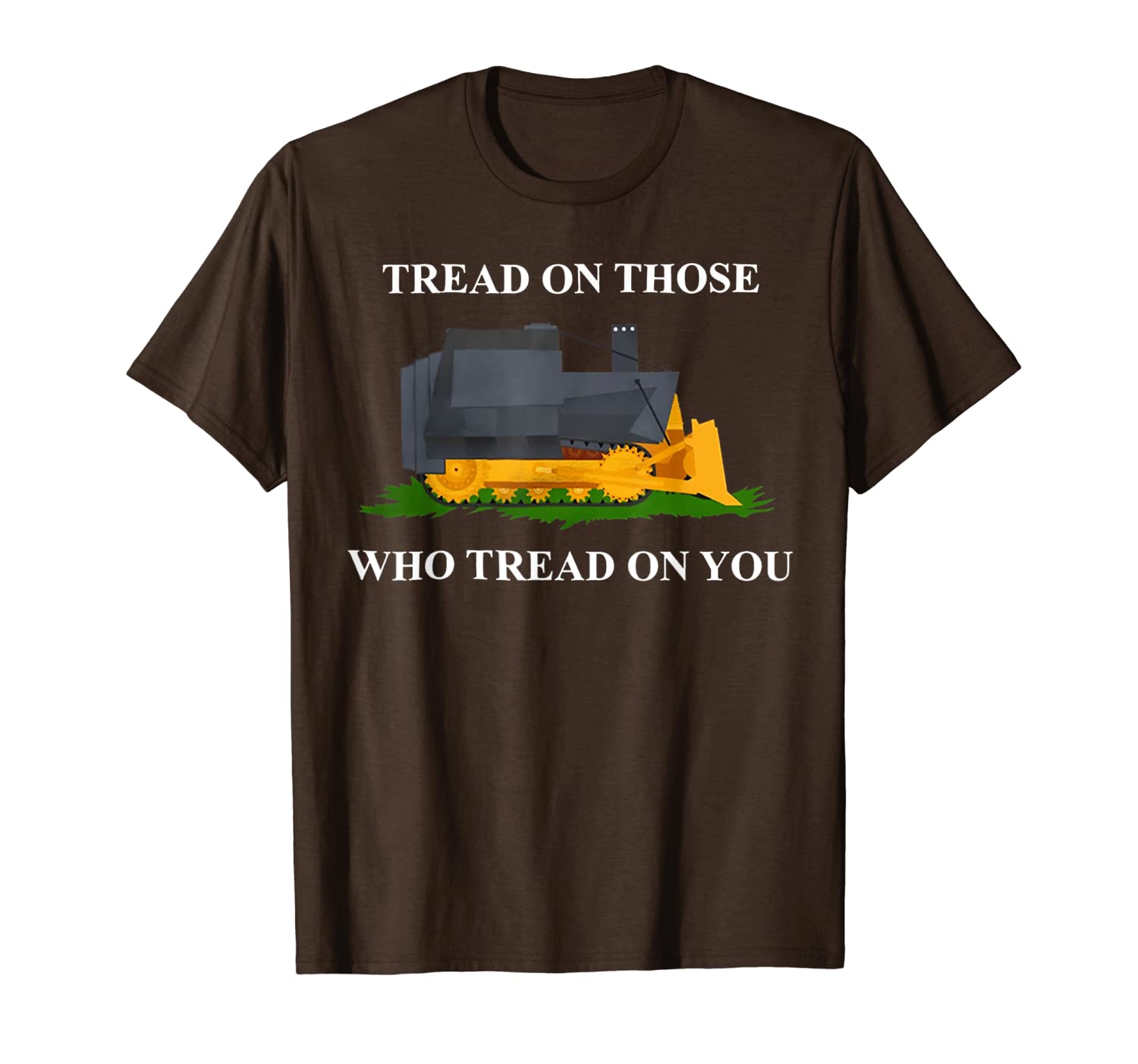 

tread on those who tread on you t-shirt, White;black