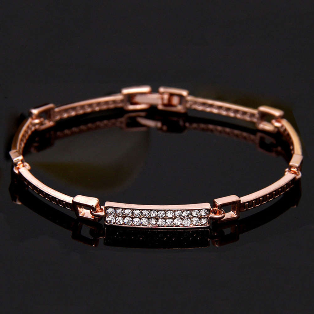 

bracelet Korean fashion jewelry high grade gold plated diamond bracelet exquisite women's, Golden;silver