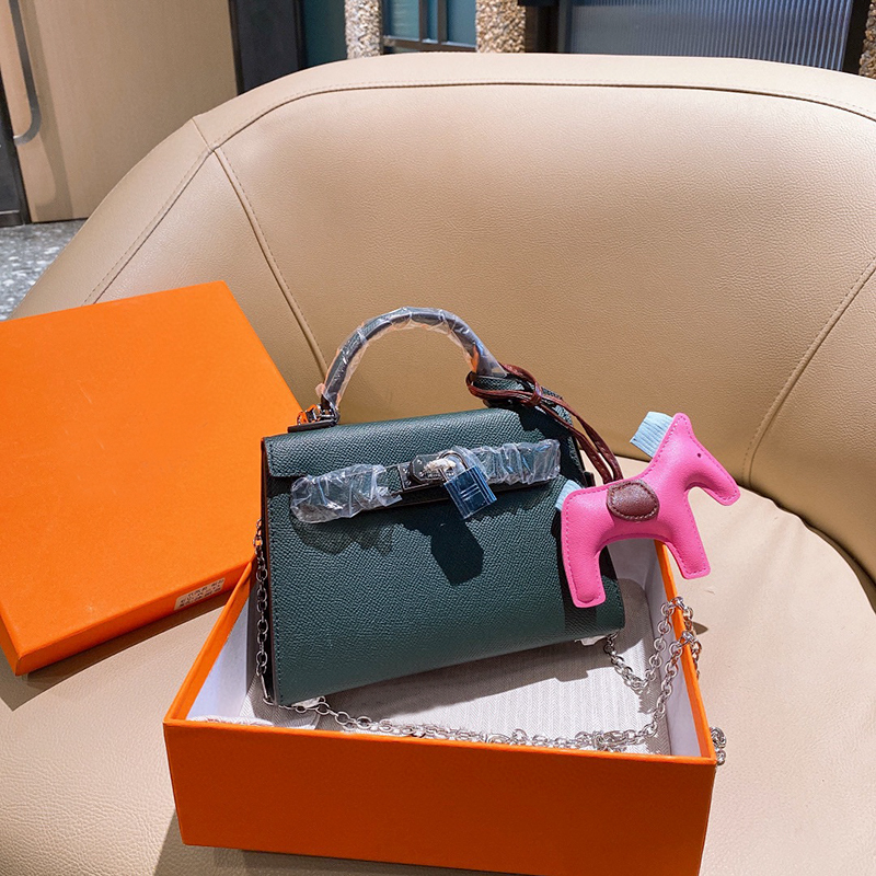 

Designer Handbags Luxurys Handbag Epsom Cowhide Leather Tote Bag Classic Shoulder with Stamped Lock Horse and zz wan