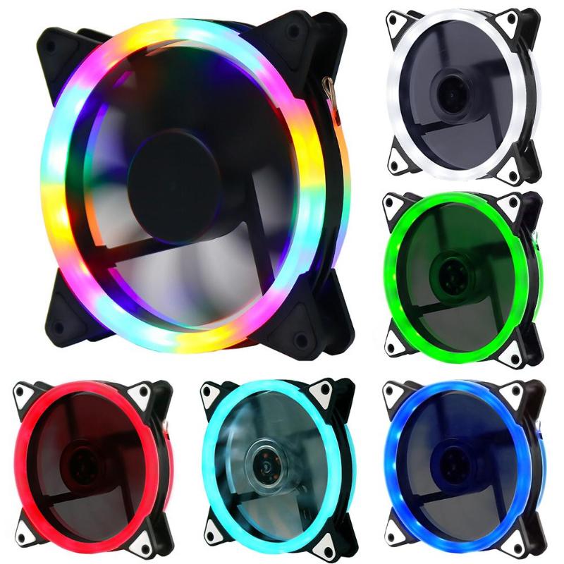 

Laptop Cooling Pads 120mm Case Fan Computer Cooler Fans Colorful RGB LED Radiator Heatsink For Bearing