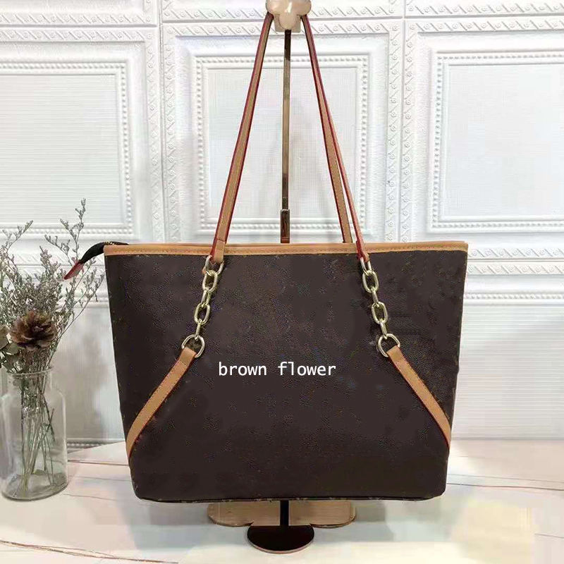 

Pink sugao designer tote bag women shoulder handbag fashion large purse lady shopping letter flower printed luxury girls pu leather LIANJIN 14color choose, Color12