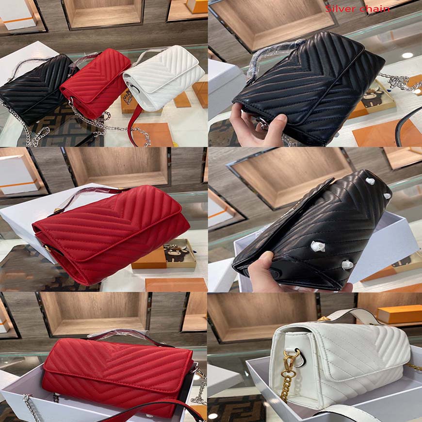

Ladies luxury designer bags red gray ink blue brown college style high-quality multi-functional large-capacity handbag purse wallet fashion 06, #6