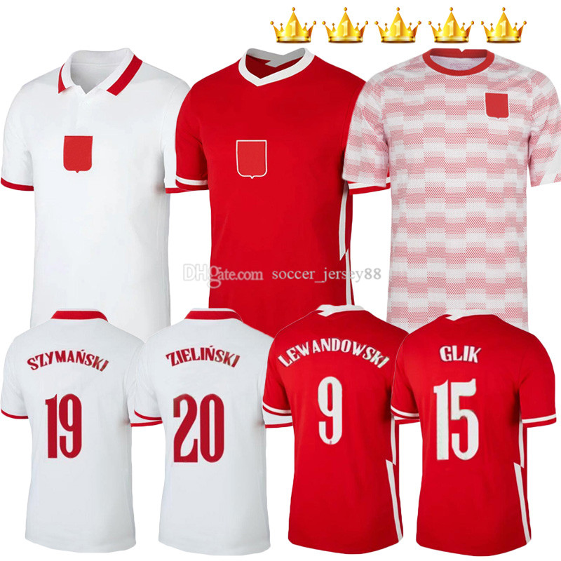 

2021 2022 POLSKA Soccer Jersey Home away 20 21 22 red white 2021-22 MILIK PO LEWANDOWSKI PISZCZEK land Jerseys football Pre Match Shirts uniforms, Adult white