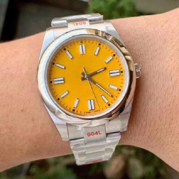 

Fashion mens automatic mechanical movement outdoor sports watches latest version 41mm montre de luxe watch stainless steel designer, Slivery;brown