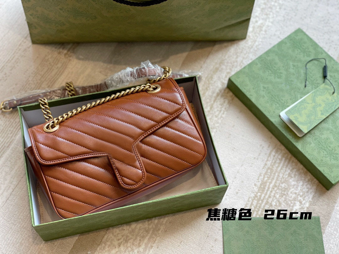 

2021 Womens Bag handbag handbags Limited Style Chain Genuine Leather Shoulder Diagonal Crossbody bags, Packing box (not to be purchased separat