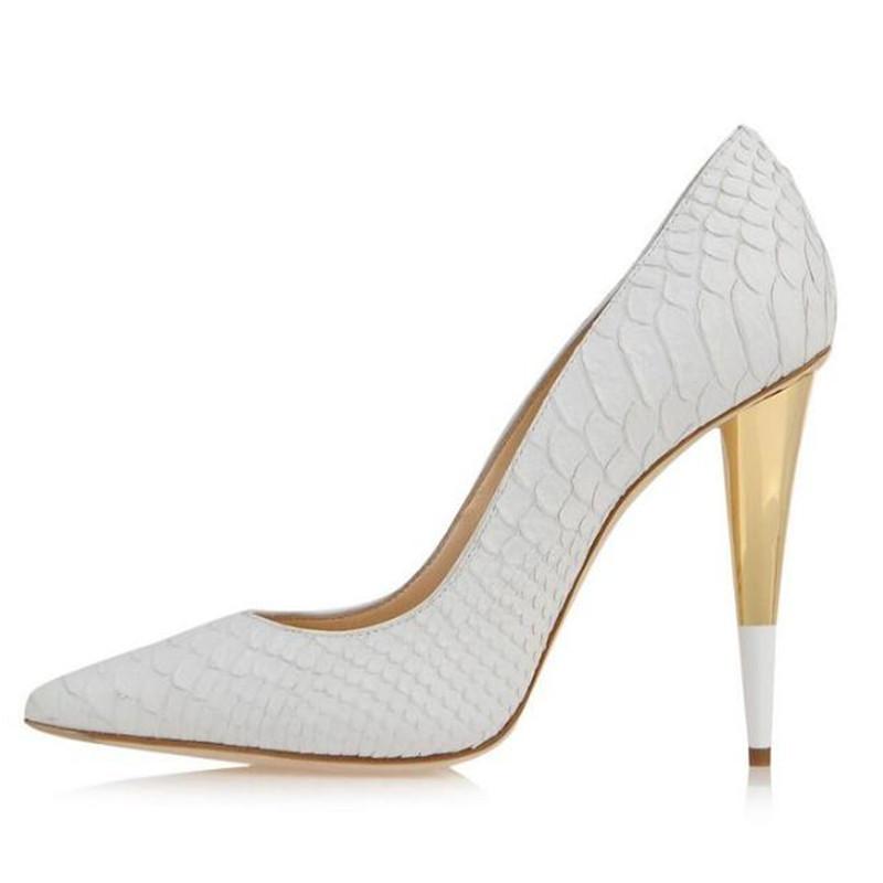 

Dress Shoes Fashion Brand Sexy Pointed Toe High Heels Embossed Leather Party Woman Spike Heel Stilettlo Pumps Big Size 42, Black